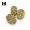 Овальный натуральный камень кабошон друзы оптом 24K Gold Druzy
