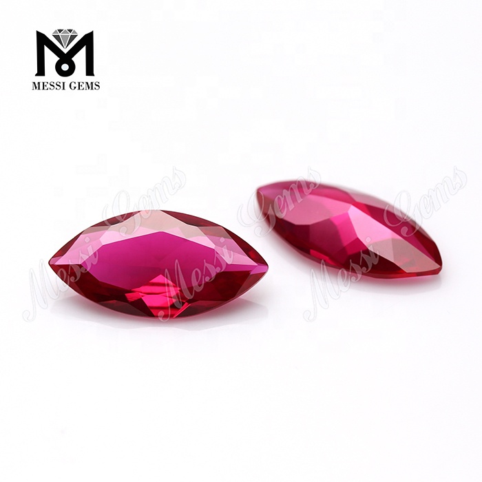 9x18 мм граненые драгоценные камни огранки «маркиза» кроваво-рубиновые драгоценные камни корунд