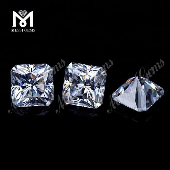 DEF Супер белый муассанитовый бриллиант Цена камня 1,5 карата Октагон огранки Синтетический
