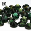 Гидротермальный синтетический круглый зеленый кварцевый камень 10 мм