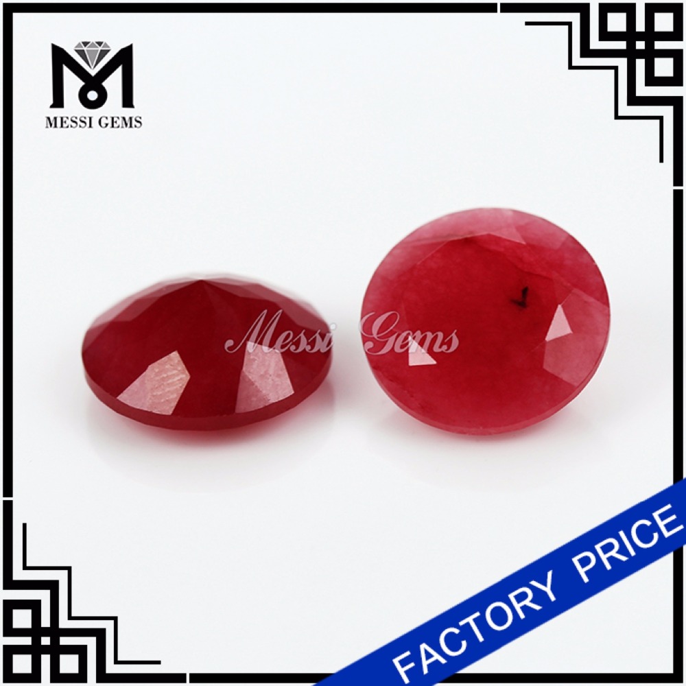 15 мм круглый натуральный красный малайзийский нефритовый камень