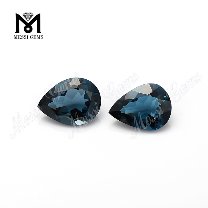 грушевидные натуральные свободные камни лондонские голубые топазы драгоценные камни