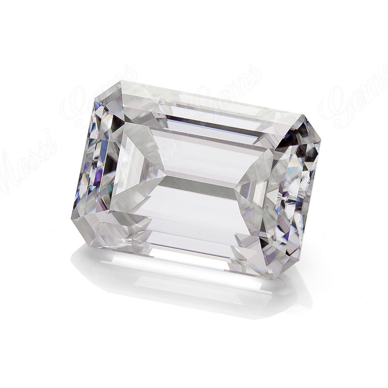 Заводская цена Свободный драгоценный камень изумрудной огранки 3-каратный муассанитовый бриллиант