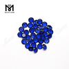 Оптовая машинная резка круглый 1,25 мм 112 # синтетический голубой шпинель драгоценный камень