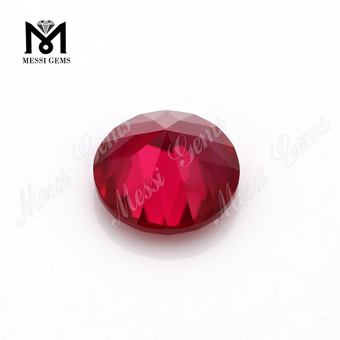 синтетический корунд 5 # круглой бриллиантовой огранки оптовые цены на рубиновый камень