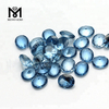 Оптовая цена овальной формы 6x8 мм синтетический 106 # голубой шпинель камень