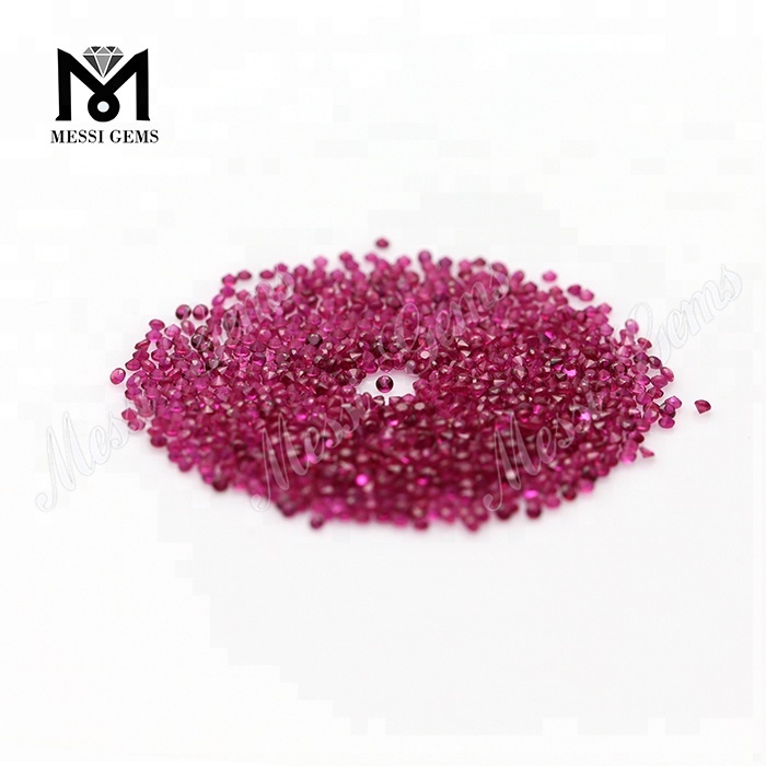 Круглые синтетические рубиновые драгоценные камни 1,3 мм россыпью