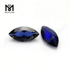 горячая распродажа маркиза огранки свободный драгоценный камень синий сапфир синтетические корундовые камни