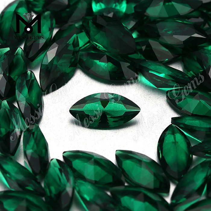 синтетический изумрудно-зеленый цвет маркиза нано сыпучий драгоценный камень