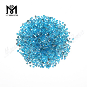 машинная огранка 1,5 мм синий цвет рыхлые натуральные апатитовые драгоценные камни