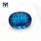 Оптовая продажа 15x20 синтетических драгоценных камней из синего стекла с вогнутой огранкой
