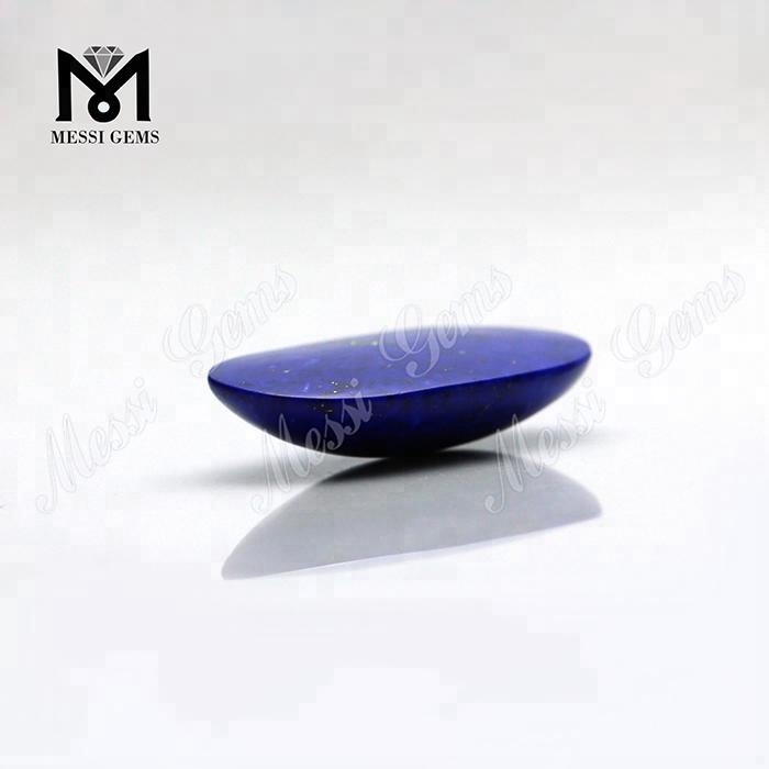 Свободный синий натуральный камень лазурита машинной огранки овальной огранки