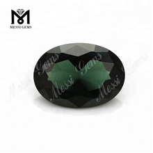 Синтетический камень 10x14 мм овальной формы 152 # зеленый шпинель