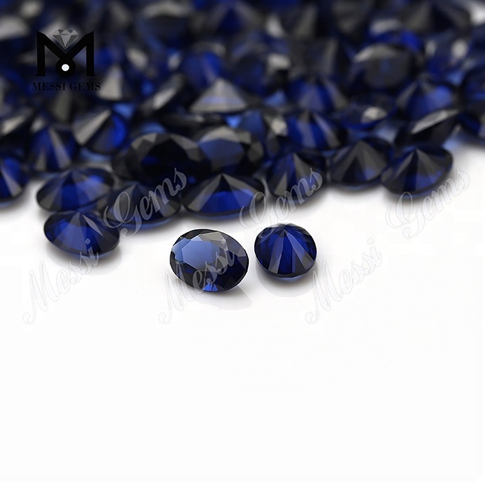 Нано-драгоценные камни с голубыми сапфирами овальной формы россыпью