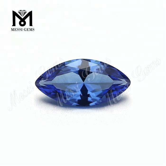 Loose Marquise Shape #A472 Синий драгоценный камень Nanosital