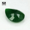 Свободный граненый грушевидный натуральный зеленый драгоценный камень нефрит