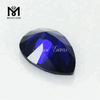 Оптовая цена огранки «груша» 7 x 10 мм 34 # синий сапфир синтетический корундовый камень