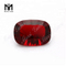 Заводская цена Учжоу Lapidary Art Cushion Вогнутая огранка красного цвета стеклянные камни