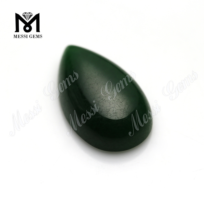оптовая цена грушевидной формы 14x24 мм зеленый нефритовый камень