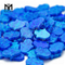 Синий 11 x 13 x 2,5 мм Созданный в лаборатории синтетический опаловый камень Хамса