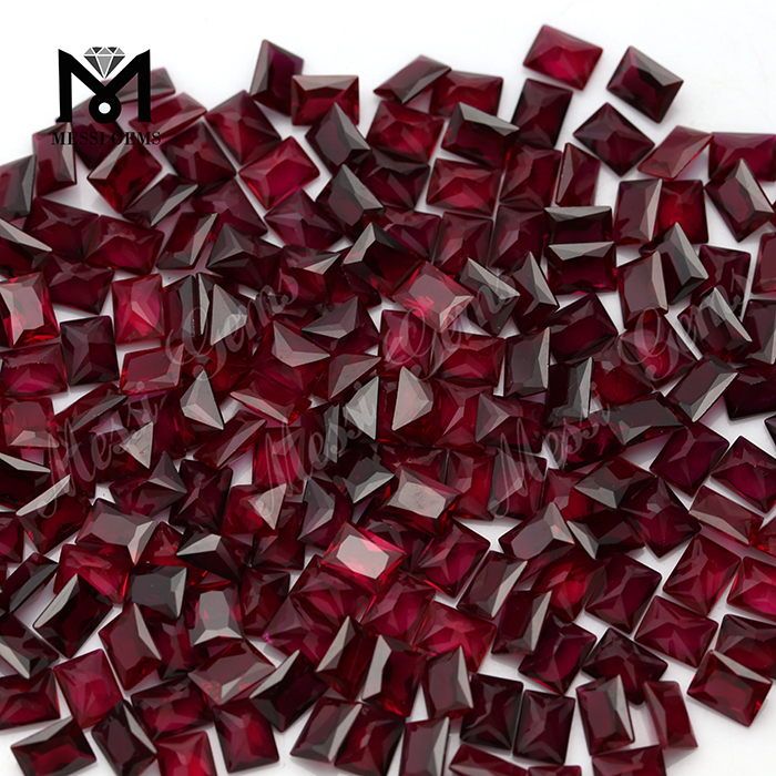 Цена по прейскуранту завода-изготовителя огранки "багет" 8 # синтетический рубиновый корунд россыпью драгоценных камней