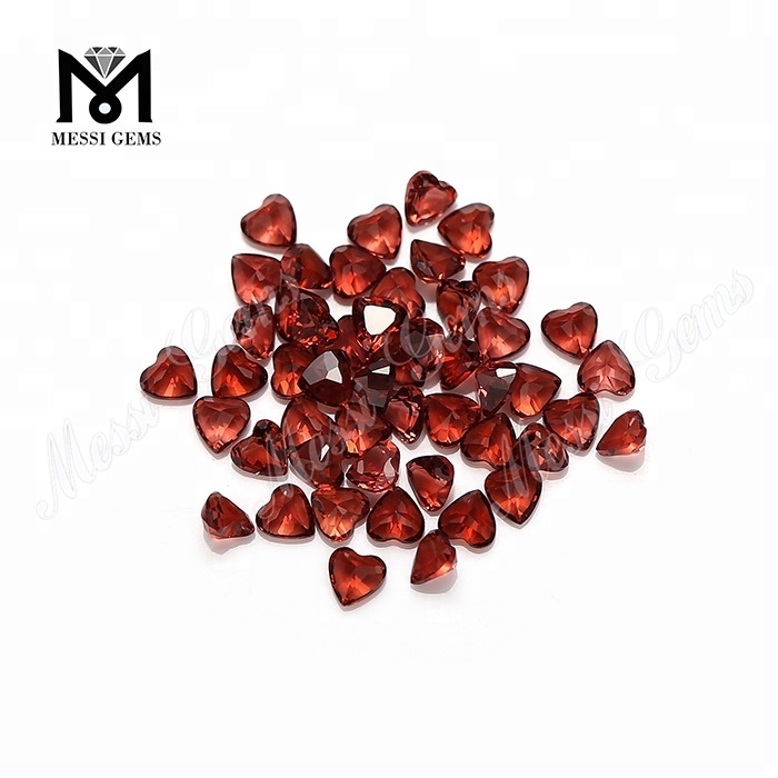 3x3 мм сердце огранки дешевая цена натуральный гранат драгоценные камни отдельные камни