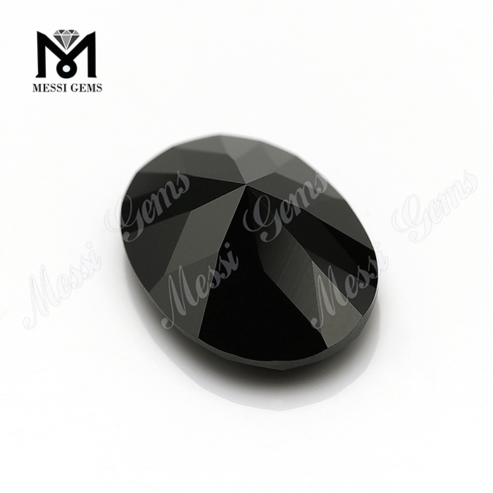 Горячая продажа Semi Gemstone овальной формы 8x10 мм черный агат камень