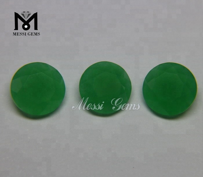 Новая мода свободные драгоценные камни круглый кварц зеленый нефрит