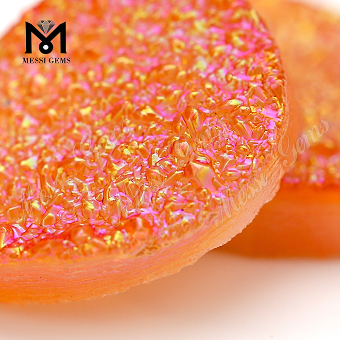 Драгоценные камни агата оранжевого цвета druzy gems покупатель в США