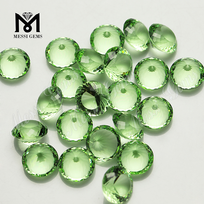 Оптовая цена синтетический зеленый турмалин хрустальный стеклянный камень