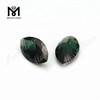 Драгоценный камень № 152 огранки «маркиза» темно-зеленый синтетический камень шпинель