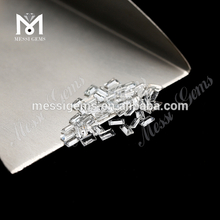Натуральный белый топаз огранки «восьмигранник» Учжоу размером 2 х 4 мм.