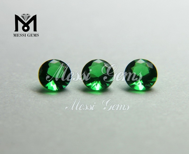 Цена по прейскуранту завода-изготовителя Хорошая полировка круглых 3,75 мм изумрудно-зеленых кристаллических пастообразных камней