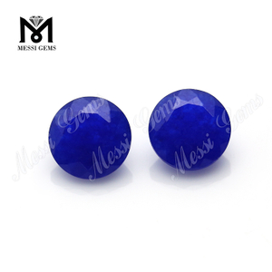 круглая огранка 8 мм синий натуральный нефрит свободные камни нефрит цена