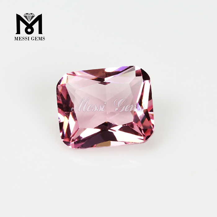 10x12 мм розовый восьмиугольный граненый дешевый стеклянный драгоценный камень