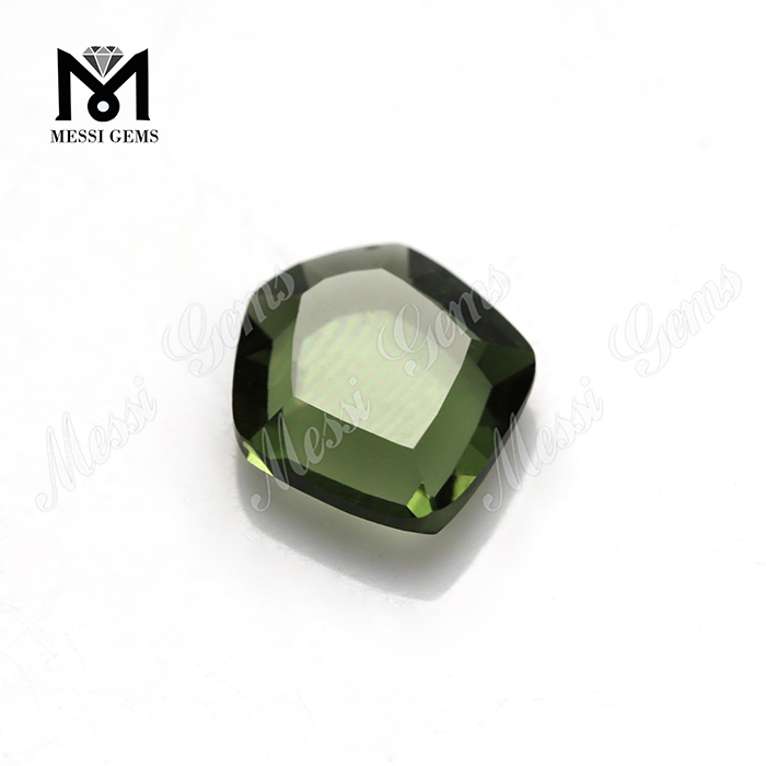 wholesale 9x10 мм шестигранная форма зеленый стеклянный камень синтетическое стекло цена