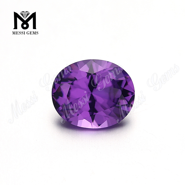 свободный драгоценный камень наноситал овальной огранки № 2299 фиолетовый нано камень