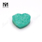 Синтетический камень 12x12 мм в форме сердца цвета морской волны, натуральный друзовый агат
