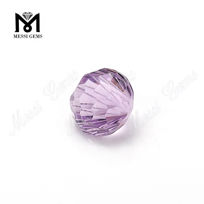 Оптовая цена натуральный аметист 14 мм причудливая форма цветок огранки аметист свободный драгоценный камень