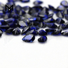 Оптовая цена огранки «груша» 7 x 10 мм 34 # синий сапфир синтетический корундовый камень