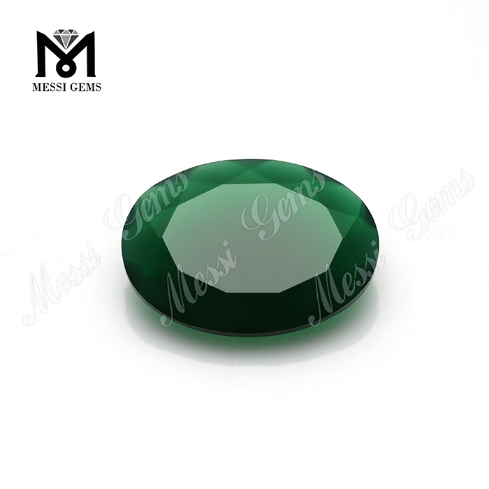 Высококачественный овальный 13x18 мм зеленый агатовый камень оптом натуральный агат