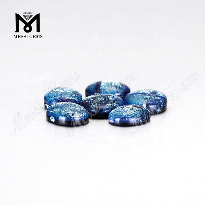 Уникальные кабошонные аммолитовые драгоценные камни/стеклянный аммолитовый камень