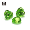 Форма сердца 10x10 мм яблочно-зеленый кубический цирконий синтетический драгоценный камень cz