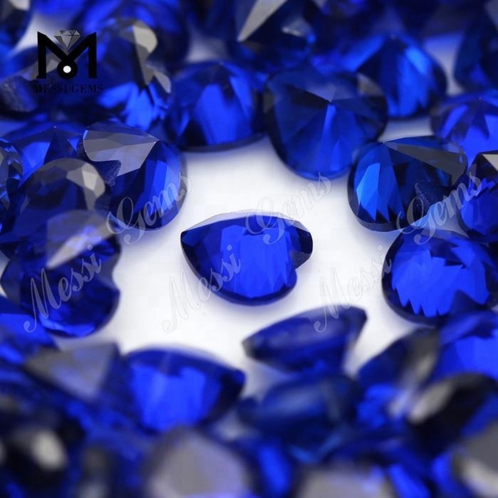 Синтетический синий сапфир шпинель 112 # 6x6 мм в форме сердца