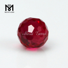 Оптовый синтетический граненый корунд, свободный 5 #, красный рубиновый драгоценный камень из бисера