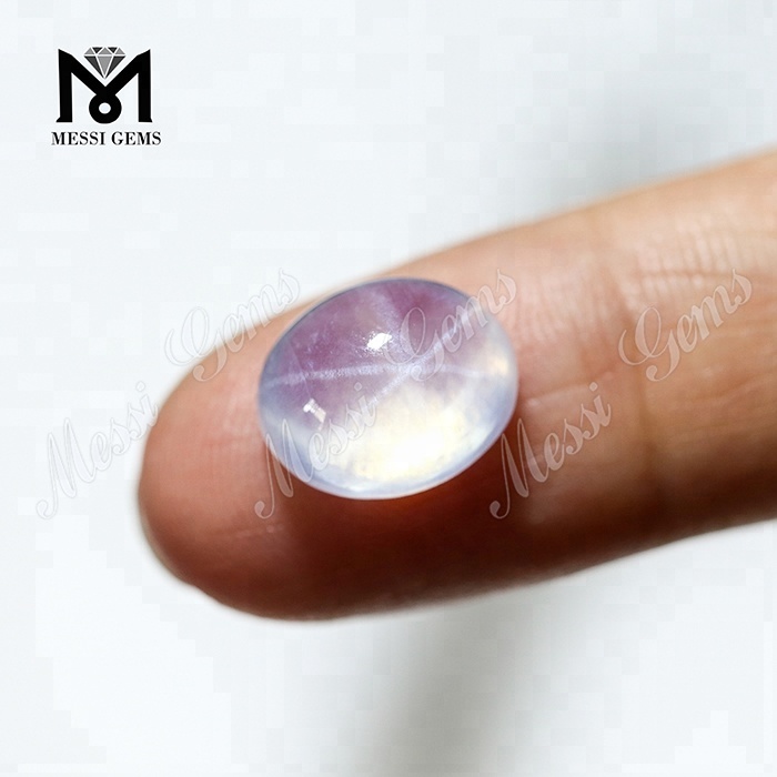 Овальный 7*9 мм Драгоценный камень Белая звезда Сапфир Кабошон
