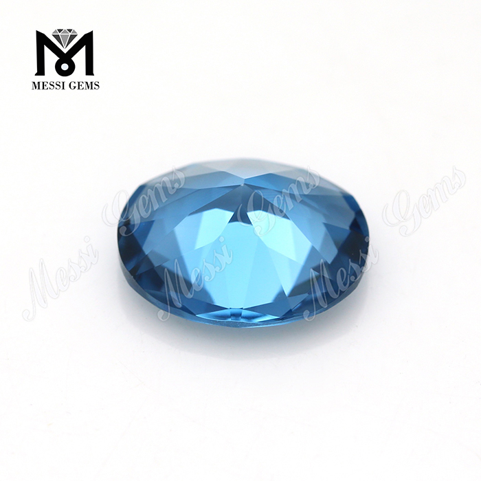 Продаются овальные ограненные голубые камни качества AAA #120.