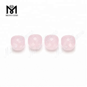 Синтетический розовый стеклянный камень грибовидной формы стеклянный драгоценный камень