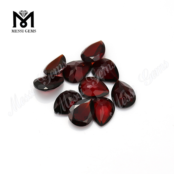 грушевидные красные камни граната натуральные драгоценные камни для продажи