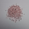 Фабрика Учжоу свободная круглая форма 1,5 мм прозрачный розовый нано-драгоценный камень
